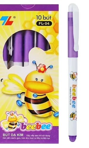 Hộp 10 Bút Lông Kim Beebee - Thiên Long FL-04 - Mực Tím